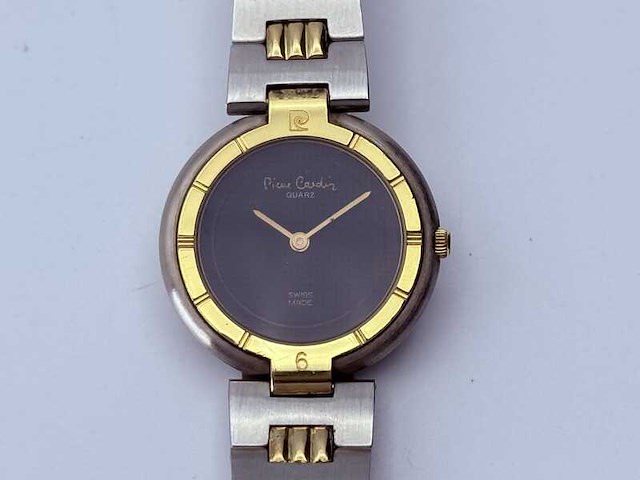 Pierre cardin chromachron goldplated horloge - afbeelding 1 van  5