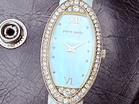 Pierre cardin dameshorloge met steentjes - afbeelding 3 van  7