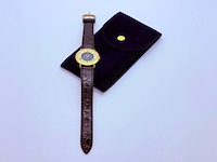 Pierre cardin goldplated dresswatch met abelone/parelmoer wijzerplaat - afbeelding 4 van  6