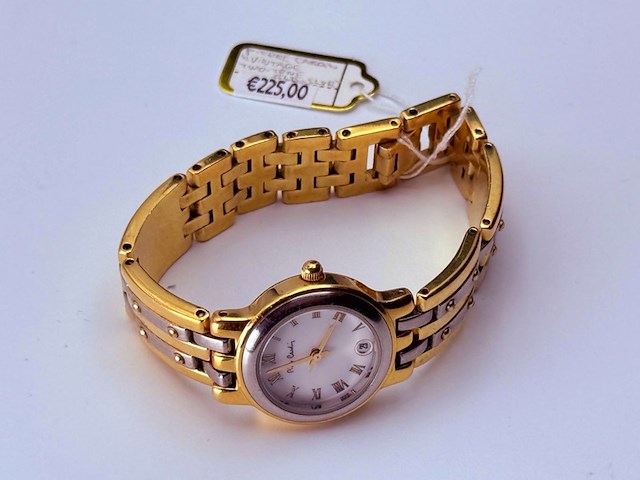 Pierre cardin goldplated two-tone dameshorloge - gold/silver - afbeelding 2 van  6