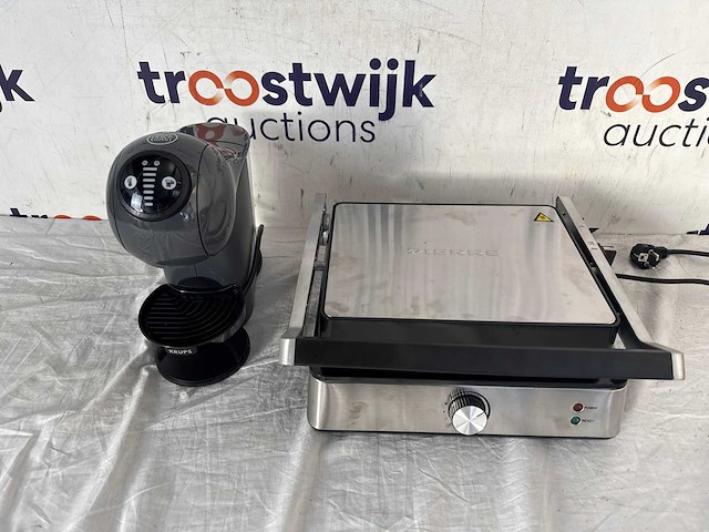 Pierre contactgrill cg5000multi – multifunctionele contactgrill | krups nescafé dolce gusto genio s kp243b – capsule koffiemachine - afbeelding 1 van  3