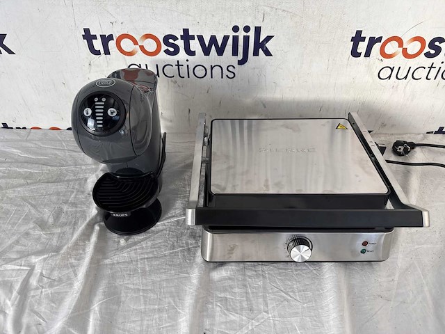 Pierre contactgrill cg5000multi – multifunctionele contactgrill | krups nescafé dolce gusto genio s kp243b – capsule koffiemachine - afbeelding 2 van  3