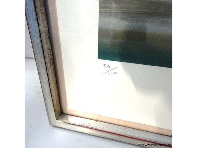 Pierre de colas lithografie met potlood gesigneerd en genummerd - afbeelding 4 van  5