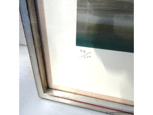Pierre de colas lithografie met potlood gesigneerd en genummerd - afbeelding 4 van  5