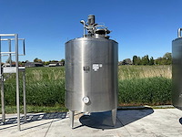 Pierre guerin technologies ct 2000 l roestvrijstalen tank met agitator - afbeelding 2 van  9