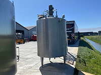 Pierre guerin technologies ct 2000 l roestvrijstalen tank met agitator - afbeelding 4 van  9