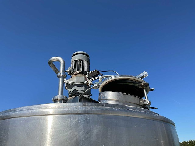 Pierre guerin technologies ct 2000 l roestvrijstalen tank met agitator - afbeelding 5 van  9