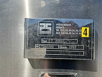 Pierre guerin technologies ct 2000 l roestvrijstalen tank met agitator - afbeelding 6 van  9