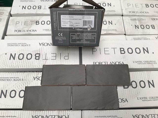Piet boon signature ash mat wandtegel 7,5x15 cm 25 m² - afbeelding 2 van  4