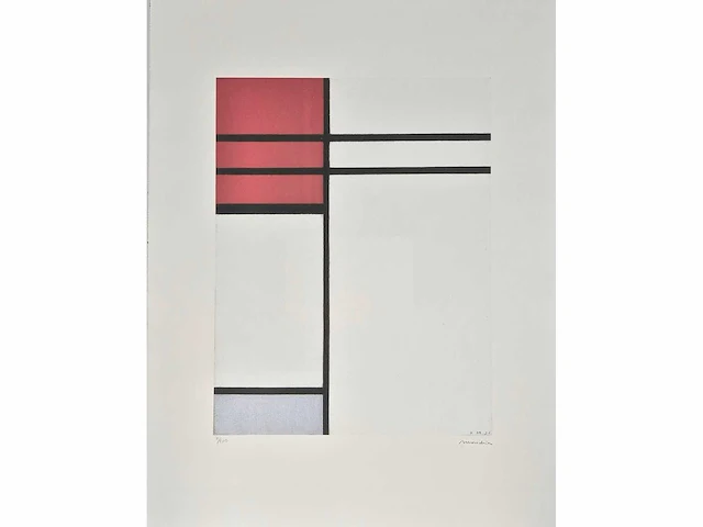 Piet mondriaan - litho - 65 x 50 - afbeelding 1 van  4