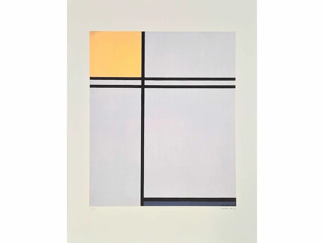 Piet mondriaan - litho - 65 x 50 - afbeelding 1 van  3