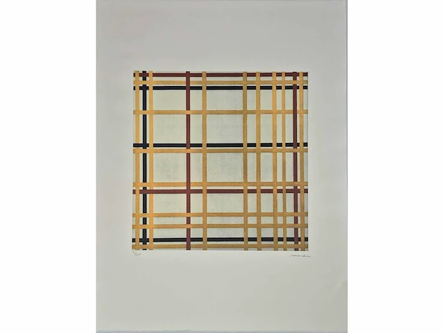 Piet mondriaan - litho - 65 x 50 - afbeelding 1 van  4