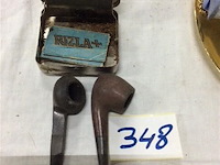 Pijpen + tabaksdoos - afbeelding 1 van  2