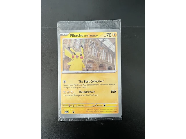 Pikachu at the museum promo-pokémon-kaart (in groot formaat) - afbeelding 1 van  8