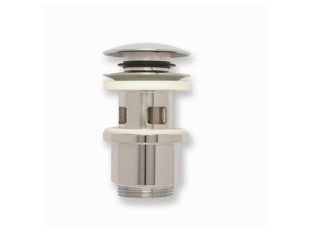 Pilette klik - klak 1 1/4 inch met overloop - chrome - 4823.00oc.1 - afbeelding 1 van  4