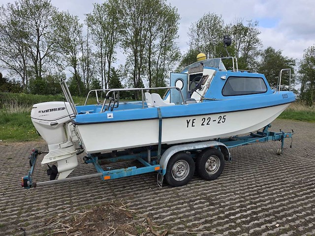 Pilot - zeewaardig - visboot met trailer en 50 pk evinrude etec - afbeelding 44 van  44
