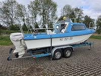 Pilot - zeewaardig - visboot met trailer en 50 pk evinrude etec - afbeelding 44 van  44
