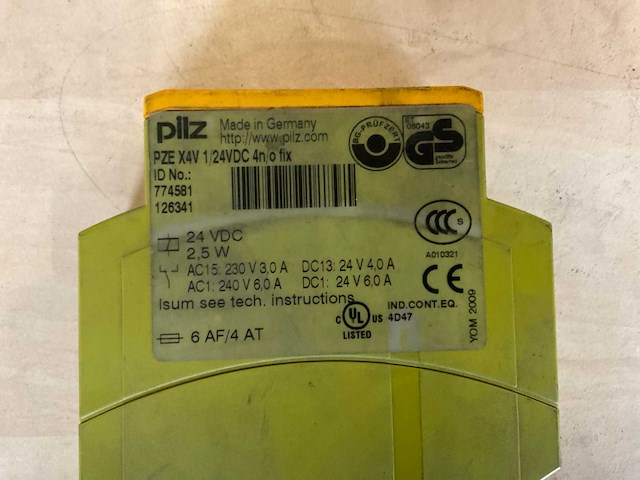 Pilz pze x4v 1s veiligheidsrelais (10x) - afbeelding 4 van  4