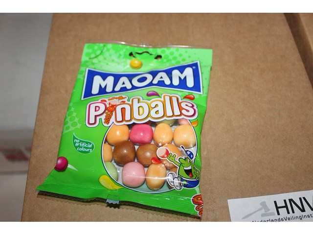 Pinballs maoam in 8 overdozen met 28 zakjes a 70 g. tht 7-2026. - afbeelding 1 van  2
