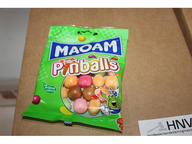 Pinballs maoam in 8 overdozen met 28 zakjes a 70 g. tht 7-2026. - afbeelding 1 van  2