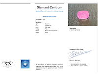 Pink sapphire 3.32 carat natuurlijke saffier - afbeelding 3 van  5