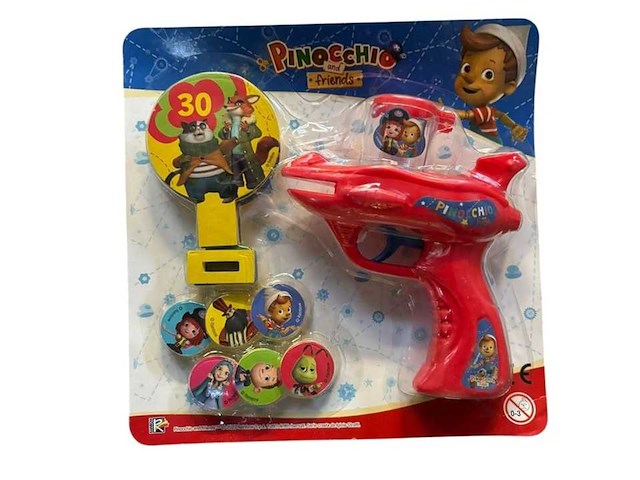 Pinnochio speelgoed geweer - afbeelding 1 van  1