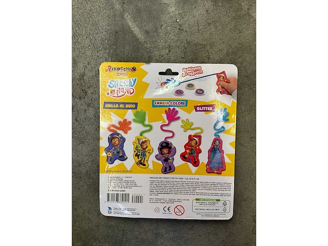 Pinnochio stretchy hand toy (800x) - afbeelding 1 van  1