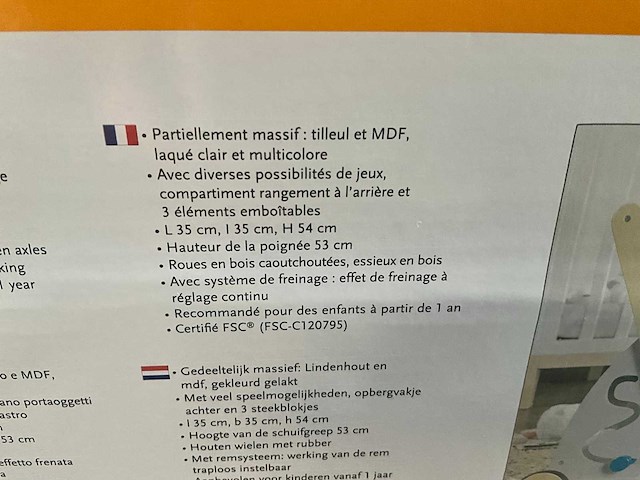 Pinolino - activity loopwagen ‘titus’ - kiddy ride - afbeelding 8 van  20