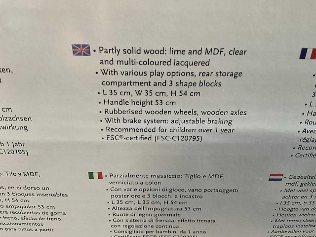 Pinolino - activity loopwagen ‘titus’ - kiddy ride - afbeelding 9 van  20