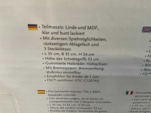 Pinolino - activity loopwagen ‘titus’ - kiddy ride - afbeelding 11 van  20