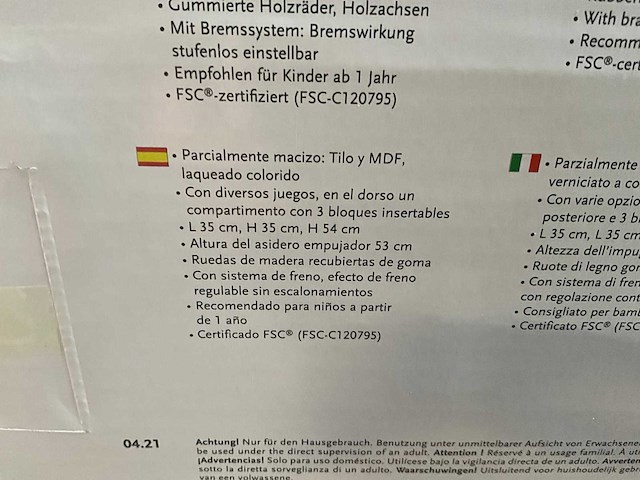 Pinolino - activity loopwagen ‘titus’ - kiddy ride - afbeelding 13 van  20