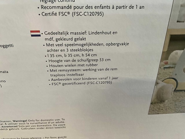 Pinolino - activity loopwagen ‘titus’ - kiddy ride - afbeelding 7 van  20