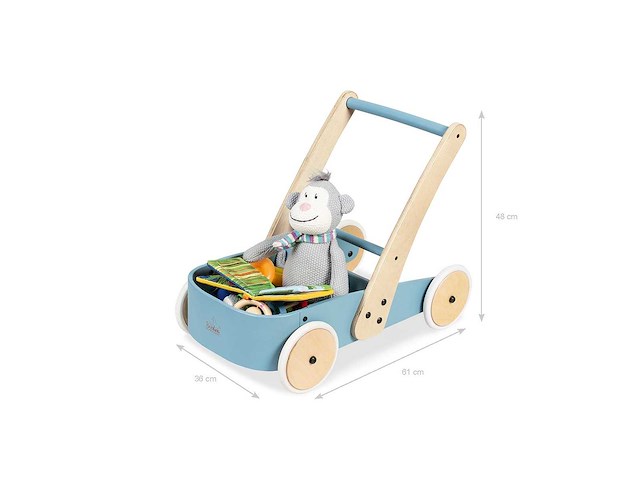 Pinolino - blauw - fiete - kinderwagen - afbeelding 1 van  2