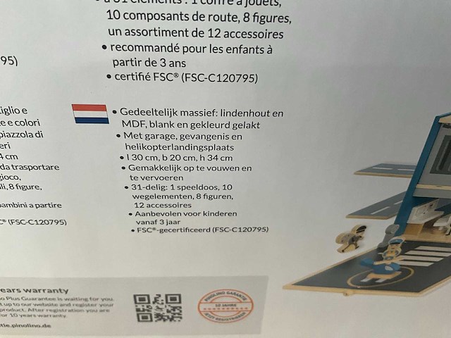 Pinolino - houten politie bureau - gordon - afbeelding 12 van  12