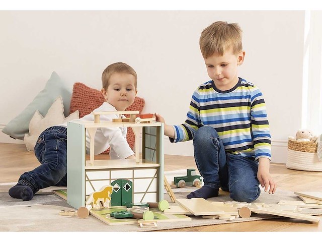 Pinolino - manege paardenstal ‘reiterhof lise’ met accessoires - afbeelding 1 van  19