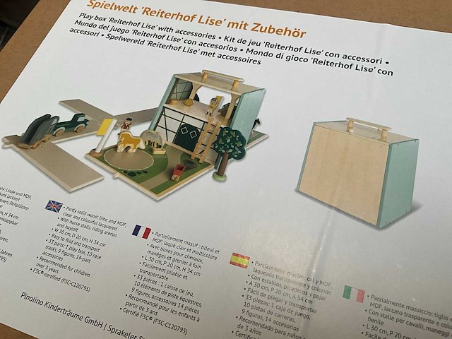 Pinolino - manege paardenstal ‘reiterhof lise’ met accessoires - afbeelding 6 van  15