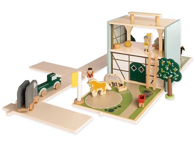 Pinolino - manege paardenstal ‘reiterhof lise’ met accessoires - afbeelding 1 van  15