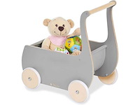 Pinolino - poppenwagen - mette grijs - loopwagen - afbeelding 1 van  2