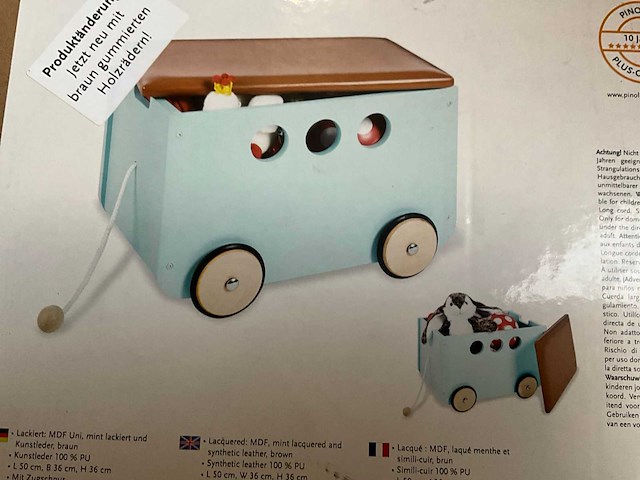 Pinolino ‘jim’ speelgoed kist mint - afbeelding 2 van  4