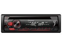 Pioneer deh-s120ub cd/mp3-autoradio rood met usb / aux-in - afbeelding 1 van  3
