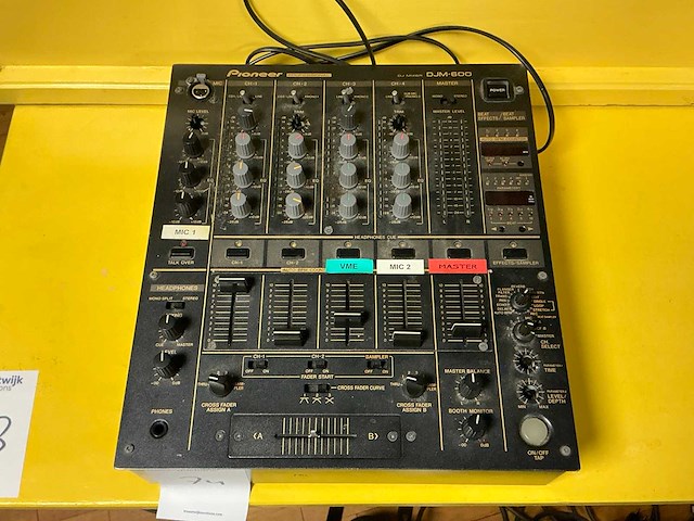 Pioneer djm-600 dj mixer - afbeelding 2 van  5