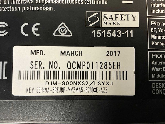 Pioneer djm 900 nxs2 dj mixer - afbeelding 5 van  5