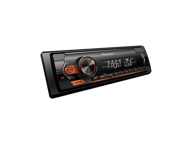 Pioneer mvh s120uba autoradio enkel din zwart/amber - afbeelding 1 van  3