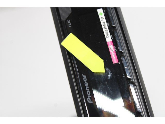 Pioneer mvh s120uba autoradio enkel din zwart/amber - afbeelding 3 van  3