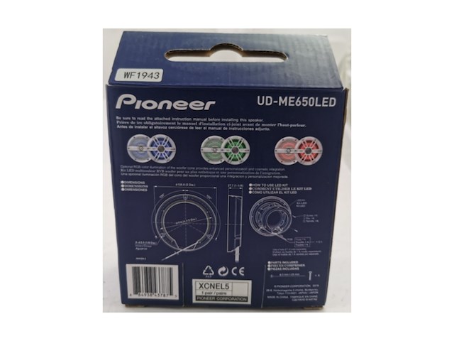 Pioneer ud-me650led marine audio rgb led kit - afbeelding 3 van  4