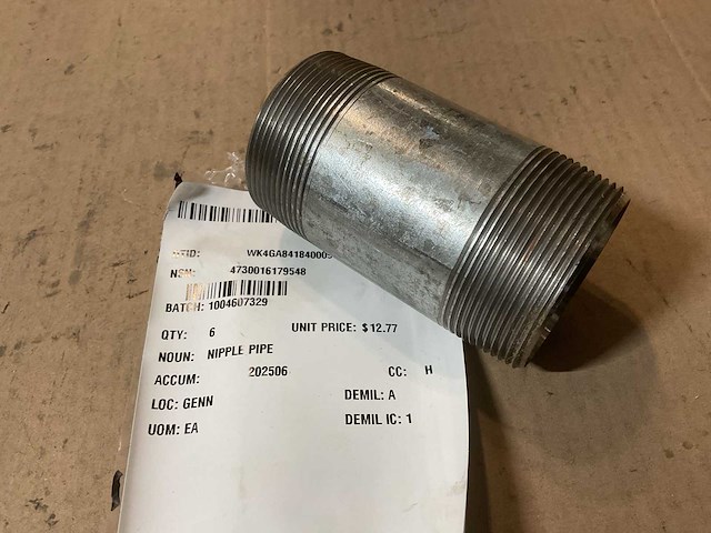 Pipe nipple (6x) - afbeelding 3 van  4