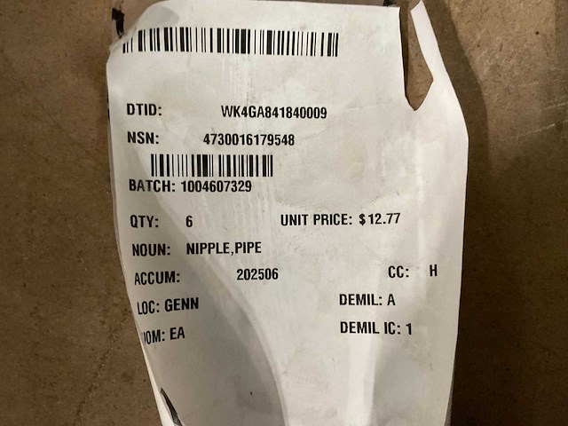 Pipe nipple (6x) - afbeelding 6 van  6