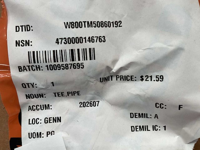 Pipe tee (10x) - afbeelding 4 van  4