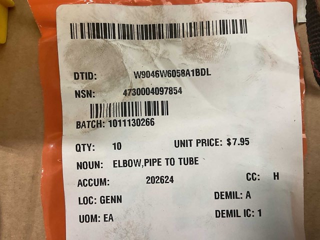 Pipe to tube elbow (10x) - afbeelding 3 van  3