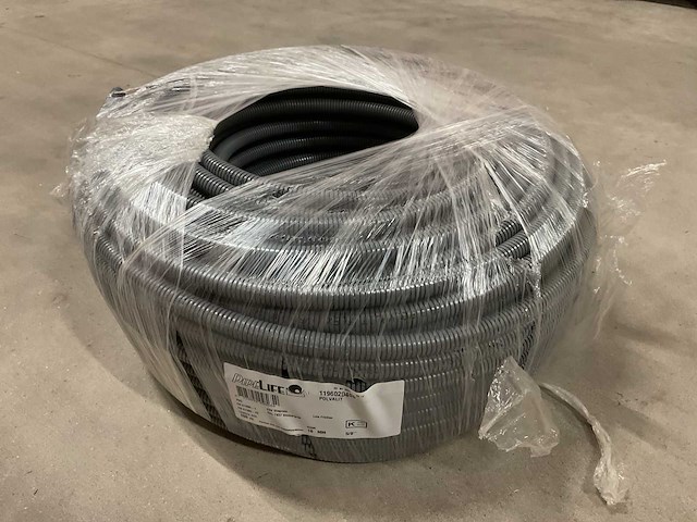 Pipelife polvalit 16mm rol á 100m flexibele ribbelbuis - afbeelding 1 van  2